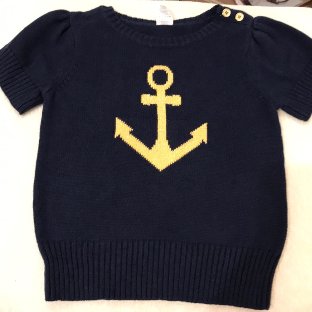 NWT short sleeved sweater top sz 5-6